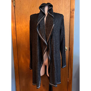 Women's Soft Surroundings Black & White Cardigan S